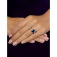 thumbnail image 5 of 2.65 Ct New Emerald Cut Blue Sapphire Gemstone & Natural Diamond Bridal Ring for Ladies Solid 18K White Gold Size 3.5 by Diamond-Capitals, 5 of 8
