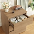 thumbnail image 6 of Homfa 3 Drawers Nightstand, Small Sofa Table, Wooden Storage Cabinet for Living Room, Wood Grain Finish, 6 of 9