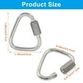 thumbnail image 2 of M3.5 Delta Quick Links Triangle 1/8 Inch,6 Pcs 316 Stainless Steel Triangle Locking Quick Connector, Quick Link Chain Heavy Duty Chain Connector - 330lbs Capacity, 2 of 5
