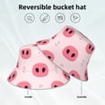 thumbnail image 5 of Naloa Pig Noses Reflective Double-Sided Bucket Hat, Sun Hat, Soft and Breathable for Gardening, Beaching, Camping, Hiking, Fishing, 5 of 9