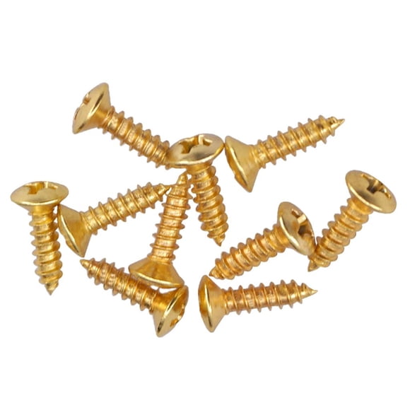 Paquete de 50 Tornillos dorados Yuyangstore para guitarra de 2,5 mm para traseras de guitarra