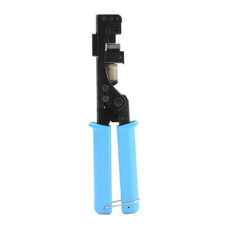 

FAIOIN Portable Modular- Data Cable Crimper Tool Steel Flat Mouth Termination Tool Wire Cutting Cable Crimping Internet Cable