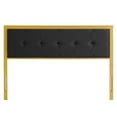thumbnail image 3 of Modway Teagan Tufted King Performance Velvet Headboard in Gold Black, 3 of 7