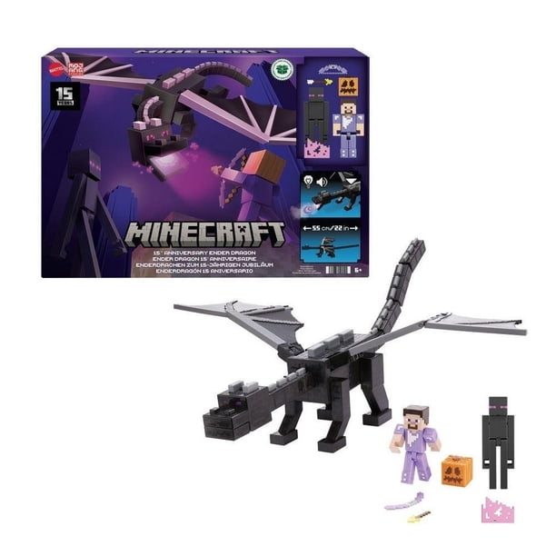 Figura de Acción MATTEL Minecraft Ender Dragon Edición del 15 ...