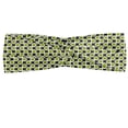 thumbnail image 1 of Abstract Headband, Pattern of Symmetric Mini Rectangles Connected with Streaks, Elastic and Soft Women's Bandana for Sports and Everyday Use, Grey Red Coconut, by Ambesonne, 1 of 3