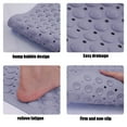 thumbnail image 6 of Non-Slip Bath Mat with Suction Cups | Dolphins Design Foot Scrubber | PVC Waterproof Floor Mat for Shower & Bathtub | 35x70cm Quick-Dry Bathroom Mat in 5 Colors, 6 of 6