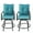 Aqua, variant on Kozyard Isabella High Swivel Bar Stools/Chair Set for Home Patio, Back Yard, Cafes, Bistro, Restaurants and Chic Bars (Burgundy)
