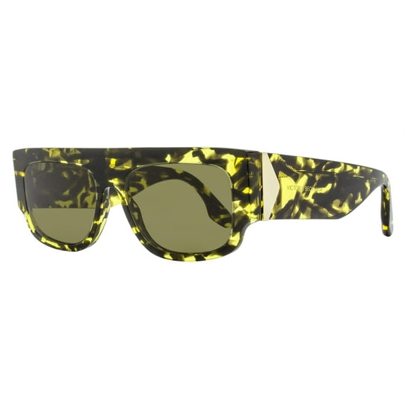 Victoria Beckham V Plaque Sunglasses VB666S 012 Yellow Havana 55mm