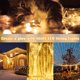 thumbnail image 5 of Guirnalda de luces LED para interiores con 100 LED, 10 m, 8 modos, memoria, IP44, ideal para decorar árboles de Navidad, cumpleaños, bodas y fiestas en dormitorios y patios. Blanco cálido., 5 of 5