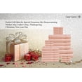 thumbnail image 5 of Casa Platino 24 Piece Large Bath Towels Set – 2 Bath Sheets, 2 Large Bath Towels, 2 Gym Towels, 6 Hand Towels, 8 Washcloths, 100% Cotton, Soft, Quick Dry Towels for Family Use– Pearls Blush, 5 of 5