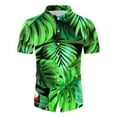 thumbnail image 2 of Vedolay Short Outfits Men's 2 Pieces Print Set Shirt&Short Summer Set for Men,Black XXL, 2 of 5