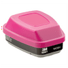 3M, MMM60921, 60921 Organic Vapor Cartridge/Filter, 2, Black,Pink