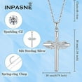 thumbnail image 6 of Inpasne Cross Necklace for Women 925 Sterling Silver Infinity Butterfly Necklace Birthstone Jewelry Gifts for Women Her Mom Wife Girlfriend Daughter, 6 of 6