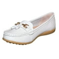 thumbnail image 1 of Boulevard Womens Action Leather Tassle Loafers, 1 of 4