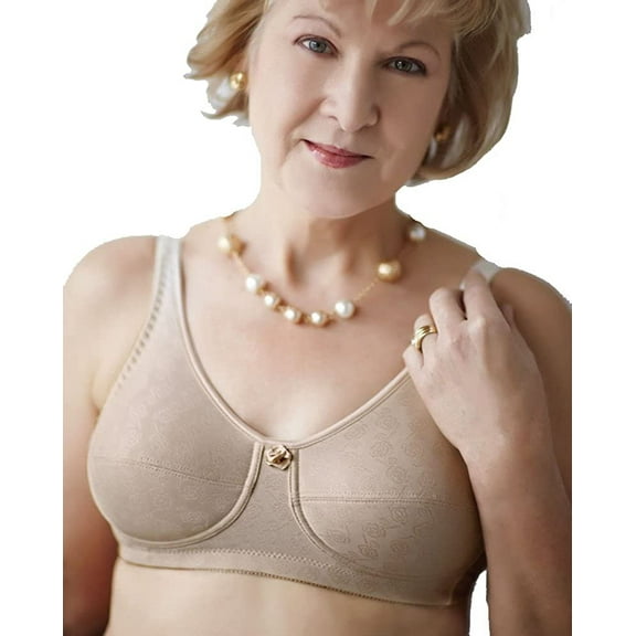 American Breast Care Women's Soft Cup Bra Beige 44B