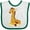 White and Green, variant on Inktastic Giraffe Boys or Girls Baby Bib