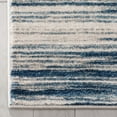 thumbnail image 4 of Well Woven Sevvina Blue & Ivory Zig-Zag Stripes Distressed Area Rug 9'3" x 12'6", 4 of 7