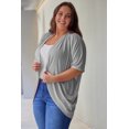 thumbnail image 4 of Plus Size Ribbed Cocoon Cover Up, 4 of 5