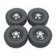 thumbnail image 3 of 4 ruedas y neumáticos de coche RC, pieza de control remoto, duradero, reemplaza el neumático RC con llanta para 1/12 MN82, MN78, D90, 1/16 RC Crawler Negro, 3 of 8