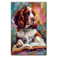 thumbnail image 3 of Welsh Springer Spaniel Decor Poster Unframe, Welsh Springer Spaniel Dog Canvas Wall Art, Dog Reading Book Canvas Print Painting Poster Wall Decor Dog Lovers Gifts, 3 of 6