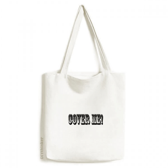 Cover Me Game Art Deco Fashion Tote Canvas Bag Shopping Satchel Casual Handbag