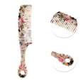 thumbnail image 2 of Unique Bargains 1 Pc Handle Wavy Hair Comb Multicolor Acetate Sheet, 2 of 5
