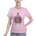 thumbnail image 1 of T-Shirt Basique à Manches Courtes pour Femmes une Pièce Jinping, 1 of 6