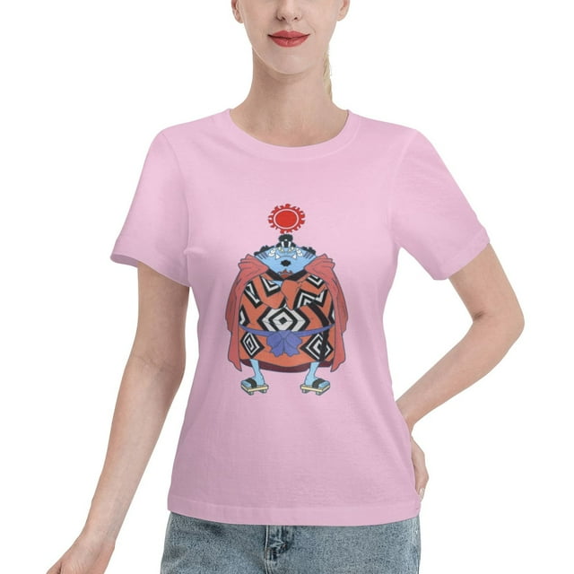 T-Shirt Basique à Manches Courtes pour Femmes une Pièce Jinping
