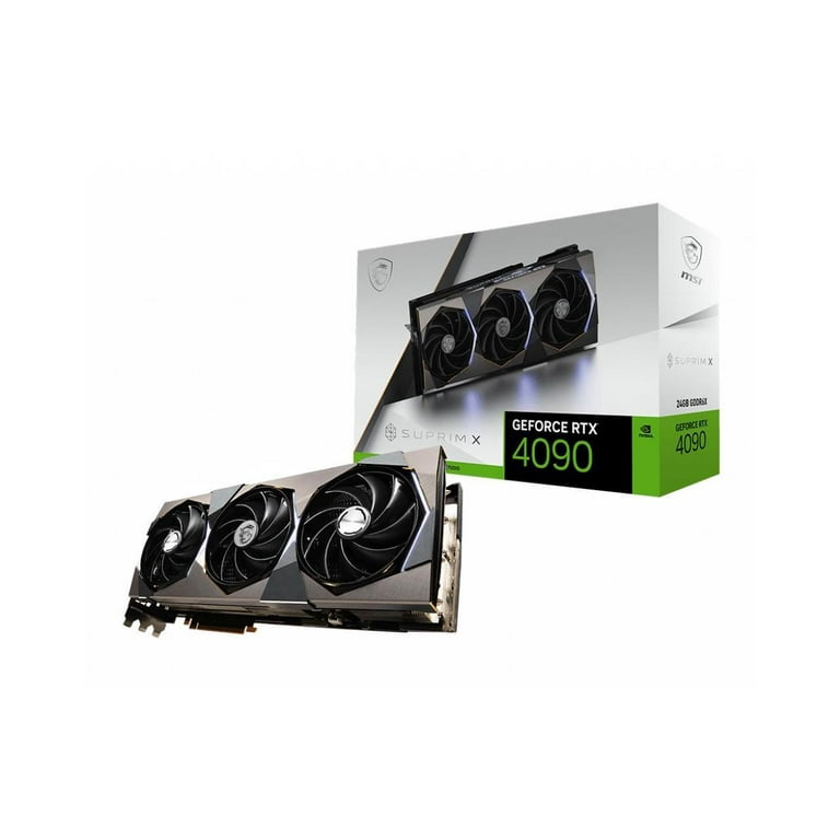 MSI 24GB NVIDIA GeForce RTX 4090 Suprim X GDDR6X Graphics Card Model V510-001R MSI 24GB NVIDIA GeForce RTX 4090 Suprim X GDDR6X Graphics Card Model V510-001R