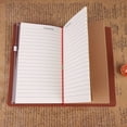 thumbnail image 4 of LAZIOEGR Classic PU Leather Travel Notebook – Vintage‑Style Refillable Journal, Smooth Paper, Strap Buckle, 5 Color Options, 4 of 10