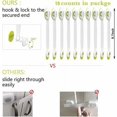 thumbnail image 4 of [Paquete de 10] Cerraduras de seguridad para niños: no se requieren herramientas ni perforaciones, para gabinetes de cocina, cajones, electrodomésticos, alacenas, cocina, refrigerador y horno, bote, 4 of 5
