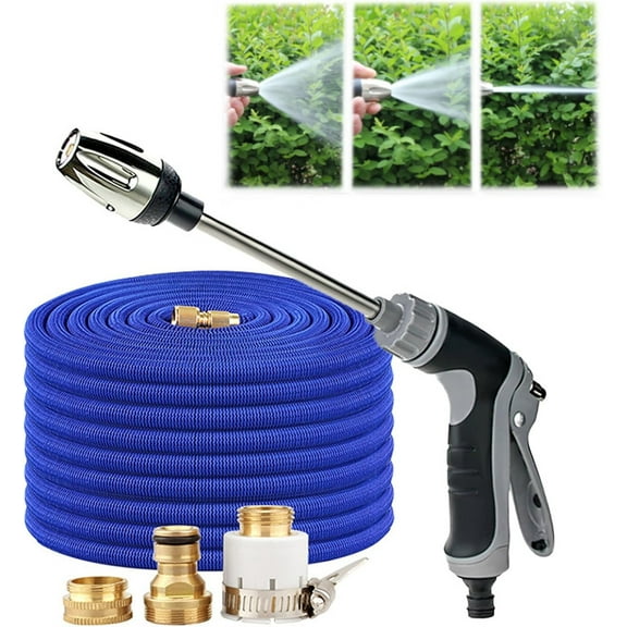 Water Blitz Pressure Washer, Waterblitz High Pressure Water Gun, Various Spray Effects, Equipped with Metal Joints and 15m Telescopic Tube (Water Gun Connector 15m Water Hose)