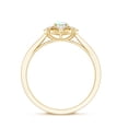 thumbnail image 3 of Rosec Jewels Real Ethiopian Opal Oval Engagement Ring - AAA Grade - 0.9 Ct - Vintage Inspired Opal Diamond Ring - with Jewelry Box, 10K Yellow Gold, US 4.00, 3 of 10