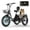 Black, variant on MOONCOOL Electric Tricycle for Adults, 20" Folding 3 Wheels Electric Bicycle, 48V 750W Motorized Three Wheel Ebike w/Aluminum Frame, Removable Battery and Basket, Certified to UL 2849 by SGS