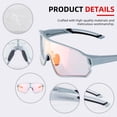 thumbnail image 4 of Gafas de Sol ROCKBROS con Lentes Inteligentes Fotocromáticas y Protección UV400, 4 of 7