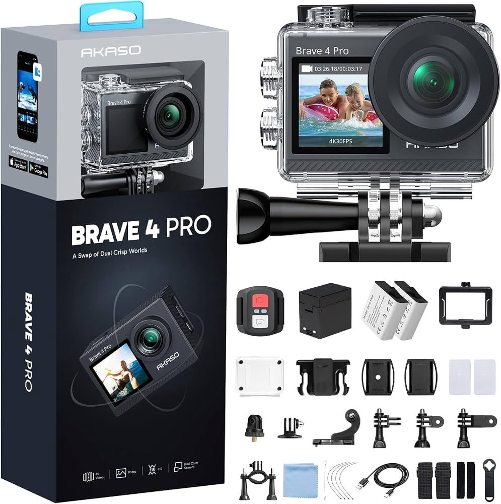 Sjcam, Action Camera, 4K 60fps Dual Screen Waterproof - Walmart.com