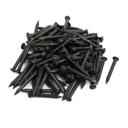 Wahl Tip - 1-inch Length Carbon Steel Point Tip Wall Cement Nail Black 500pcs
