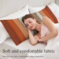 thumbnail image 5 of Burnt Orange Brown Body Pillow Covers 20"x60", Farmhouse Vintage Wooden Soft Brushed Microfiber Breathable Throw Pillow Covers, Decorative Pillowcase with Zipper for Couch Sofa Bedroom Living Room, 5 of 9