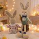 thumbnail image 5 of CaiYueKe Easter Gnome Figurine Sitting with Radish Home Decor Holiday Party Ornament Spring Bunny Garden Statue Cute Collectible Gift for Festive Decoration Indoor Outdoor Display, 5 of 9