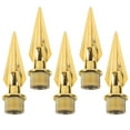 thumbnail image 6 of Raindrops Golden Flagpole Finial with Pointed Shape for Outdoor Decoration Durable PP Material 5 Pieces, 6 of 8
