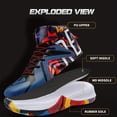 thumbnail image 3 of Men''s Basketball Shoes Anti Slip Cushion Sports Shoes Arch Support Durable Rubber Sole Running Walking Sneakes, 3 of 9