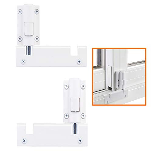 Hausun Patio Sliding Door Security Foot Lock Kick Fits On Top Rail Childproof Guardian Or Bottom Operated Keep Your Family Safe And Secure 2 Pack Com Hausun Patio Sliding Door Security Foot, Sliding Glass Door Safety Locks