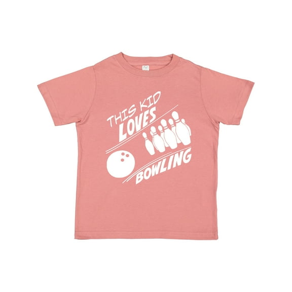 Inktastic This Kid Loves Bowling Boys or Girls Toddler T-Shirt