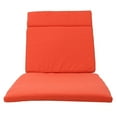 thumbnail image 3 of Noble House Salem Outdoor Modern Fabric Chaise Lounge Cushion in Orange, 3 of 10