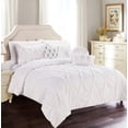 thumbnail image 1 of All Season 10-PIECE Bed in a Bag Infinity Collection Comforter Set Wrinkle Resistant Silky-Soft Includes Bed Sheet Set, Full/Queen, White, 1 of 5