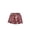Red, variant on lnmuld Kids Check Casual Shorts Allover Small Plaid Full Elasticated Waist Lightweight Woven Daily Sweat Shorts Size:12-18 Months