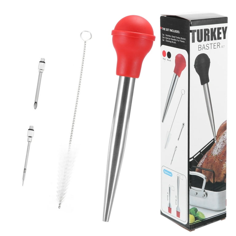Turkey Baster, Stainless Steel Baster Syringe for Cooking Meat