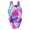 Hot Pink-J, variant on Toddler Swimsuit Girl Frozen One Piece Girls' Bikini Sets Tropical Printed Toddler Bathing Suit Girl Adjustable Strap Tankini Set Padded Rash Guard Swimwear with Cover Up Pants