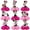 color5, variant on 9Pcs Minnie Party Supplies Set Honeycomb Centerpieces Double Sided Table Topper for Birthday Decorations