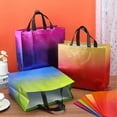 thumbnail image 4 of 12Pcs 4 Color Gradient Gift Bags Medium Reusable Non-Woven Cloth Bags with Iridescent Finish Handled Party Favor Bag for Wedding Birthday Presents Goodie Packaging 13.78x12.8inch, 4 of 9